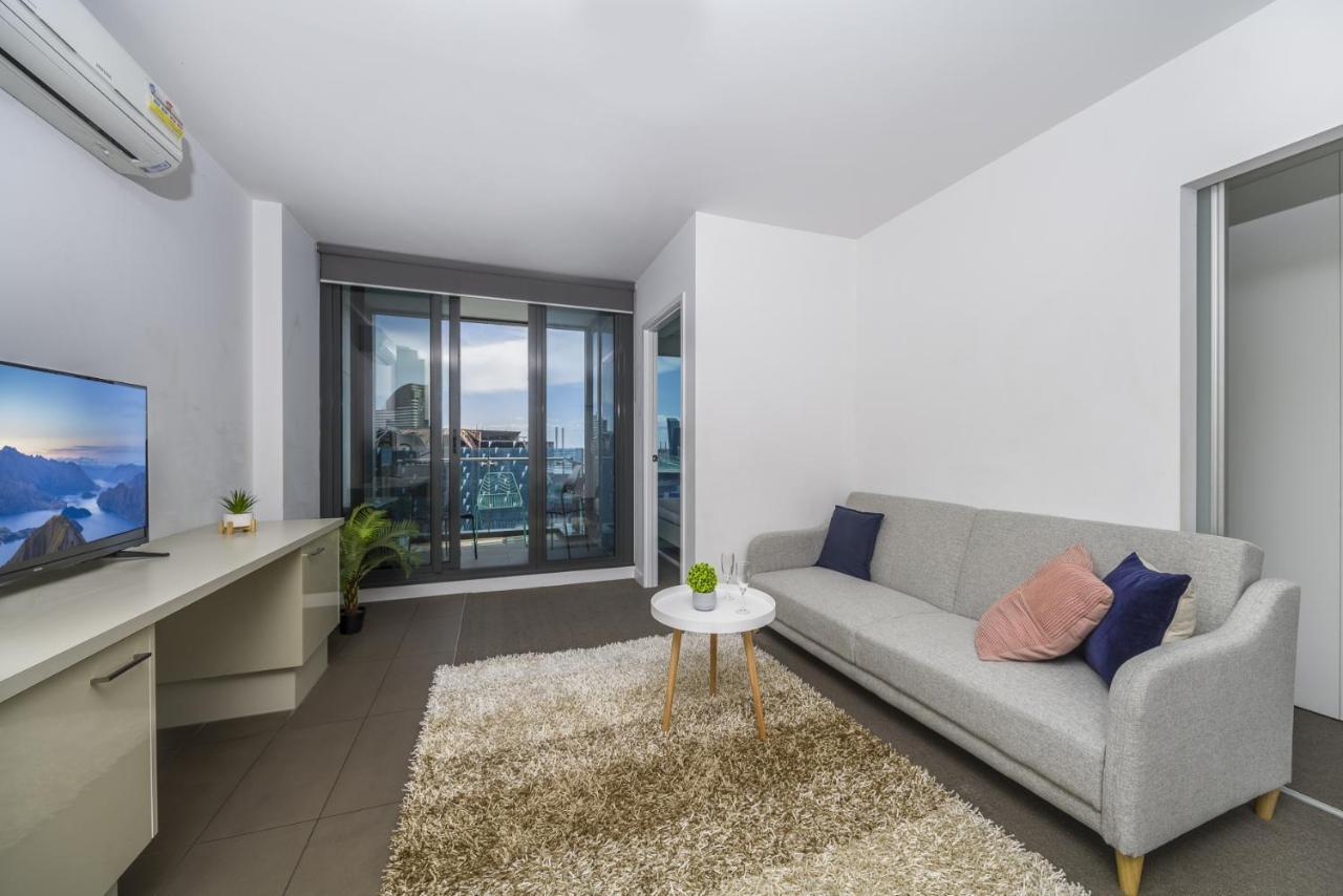 מלבורן Hudson Sea View Apartments Southern Cross Station Cbd מראה חיצוני תמונה