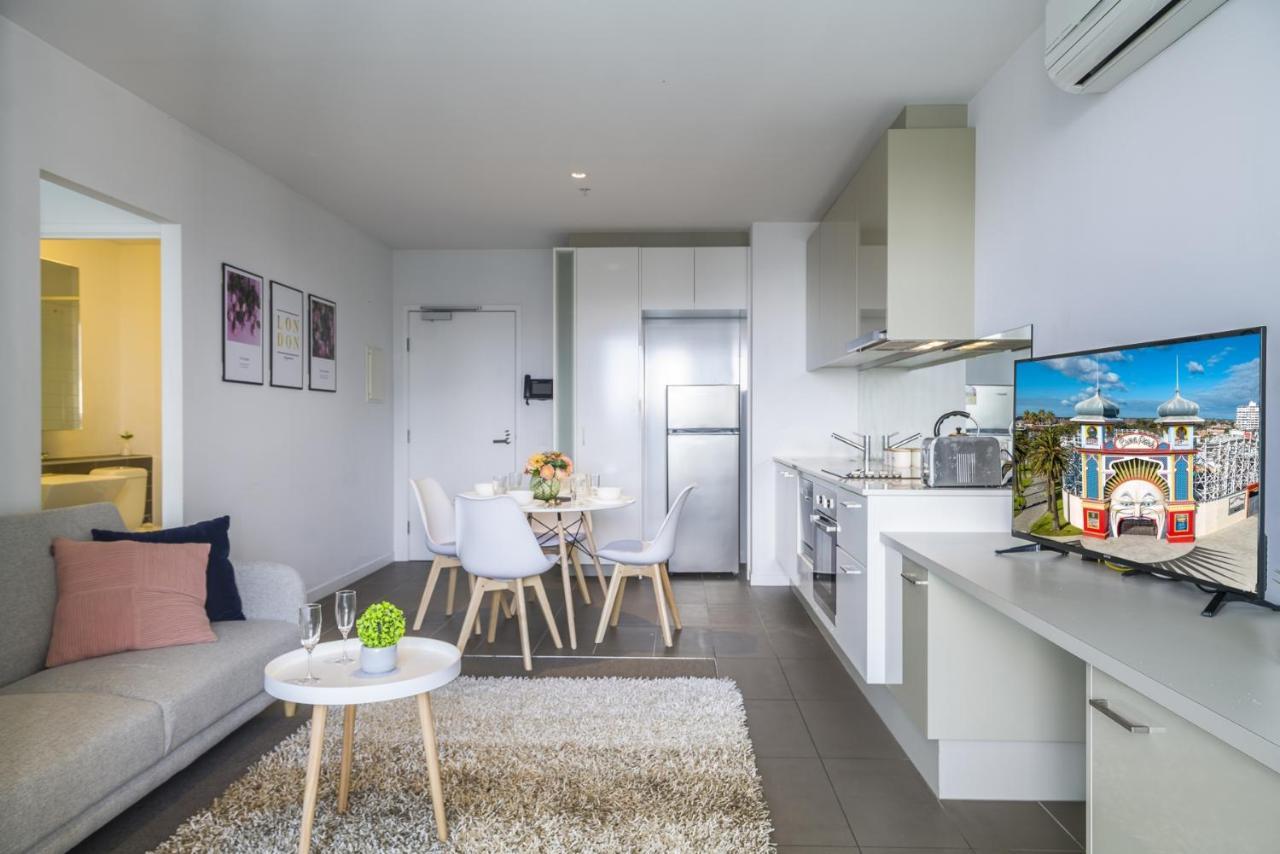 מלבורן Hudson Sea View Apartments Southern Cross Station Cbd מראה חיצוני תמונה