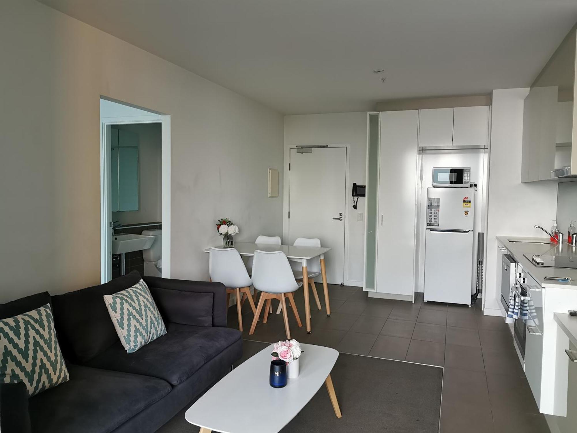 מלבורן Hudson Sea View Apartments Southern Cross Station Cbd חדר תמונה